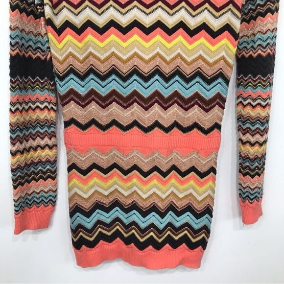 Missoni for Target Colorful Zigzag Full Zip Long Hooded Knit Cardigan Sweater - Picture 14 of 16
